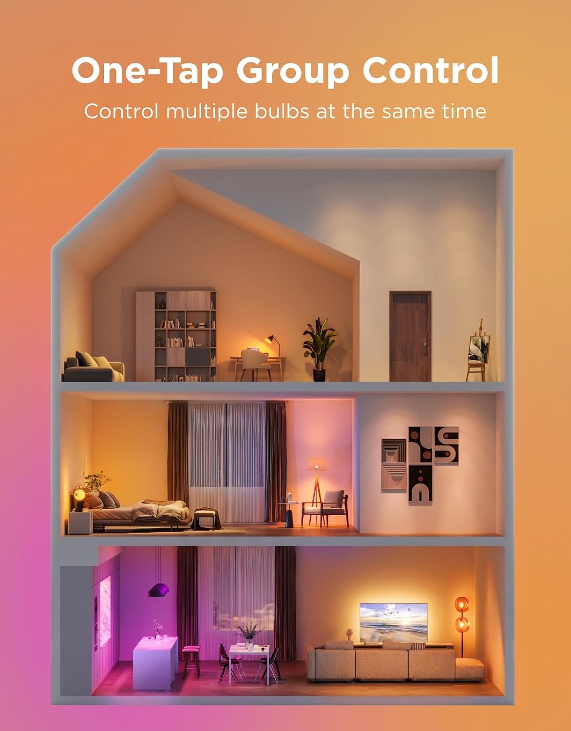 Govee Smart Light Bulbs, A19 LED Light Bulb, 800 Lumen, E26 Base - Image 8